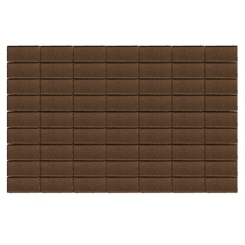 Тротуарная плитка BRAER (Браер) «Прямоугольник», коричневый, 40/60 мм